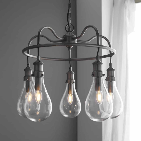 kinkiecik.pl Lampa wisząca HADASSA 5LT PENDANT 93433 ENDON