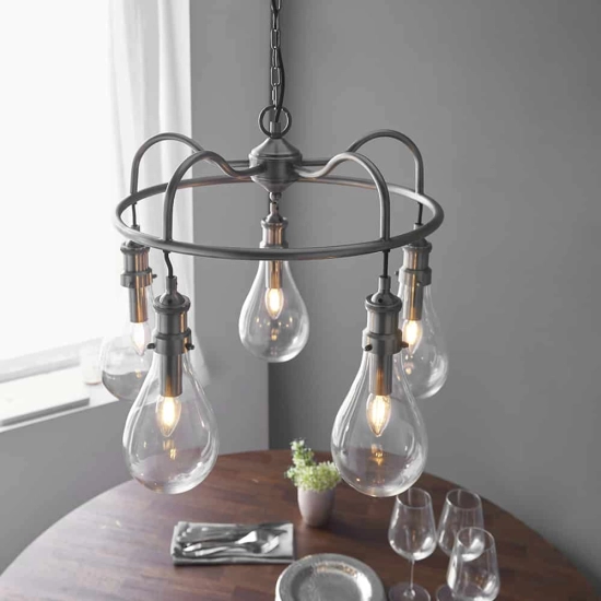 kinkiecik.pl Lampa wisząca HADASSA 5LT PENDANT 93433 ENDON