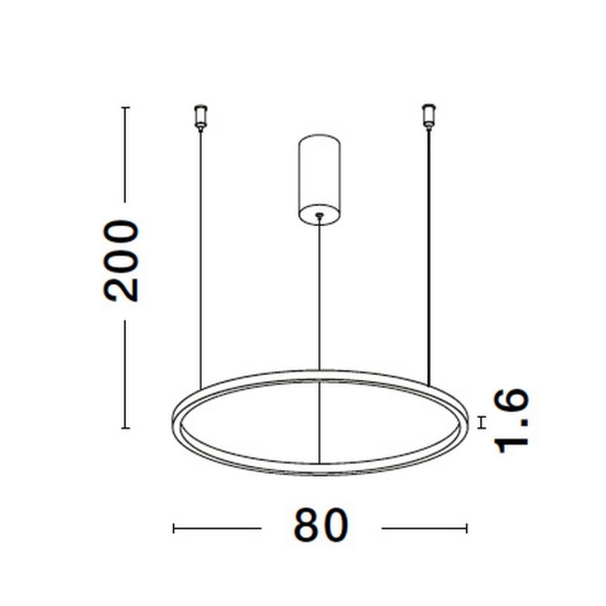 Lampa wisząca TOLUCA 80cm LE42784 Luces Exclusivas - zdjęcie dodatkowe 3