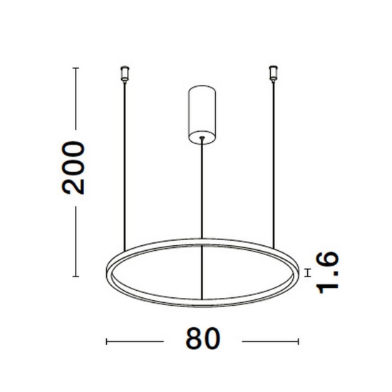 Lampa wisząca TOLUCA 80cm LE42781 Luces Exclusivas - zdjęcie dodatkowe 3