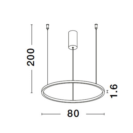 Lampa wisząca TOLUCA LE42778 80cm Luces Exclusivas - zdjęcie dodatkowe 3