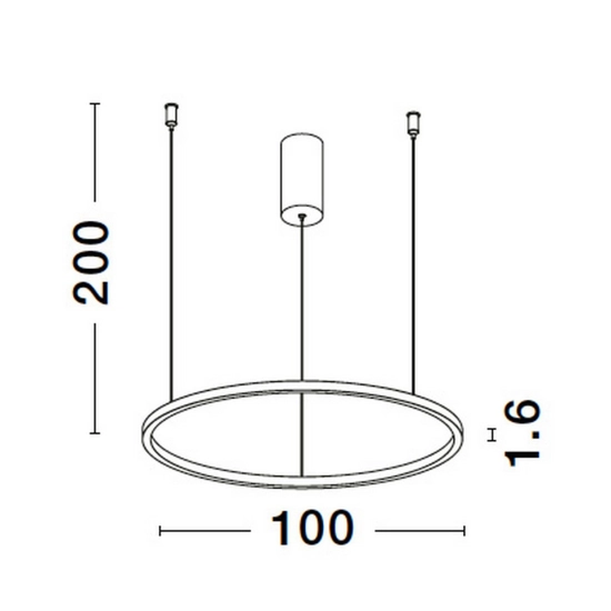 Lampa wisząca TOLUCA 100cm LE42782 Luces Exclusivas - zdjęcie dodatkowe 2