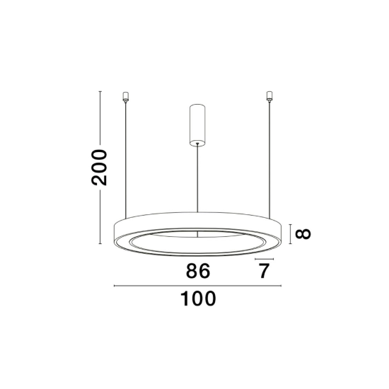 Lampa wisząca SONORA 100cm LE42815 Luces Exclusivas - zdjęcie dodatkowe 2