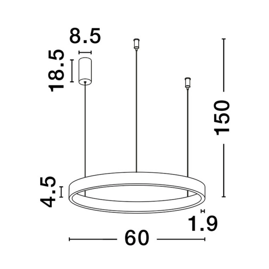 Lampa wisząca BARI LE44318 Luces Exclusivas - zdjęcie dodatkowe 4