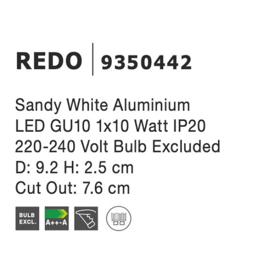 Oprawa podtynkowa BENIDORM LE61401 Luces Exclusivas - zdjęcie dodatkowe 4