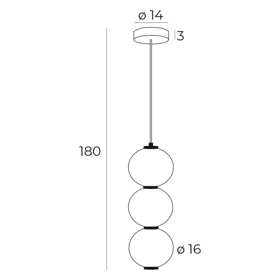 Lampa wisząca TAMA P0470 MaxLight - zdjęcie dodatkowe 2