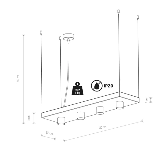 Lampa wisząca PLANT BLACK 9381 Nowodvorski - zdjęcie dodatkowe 3