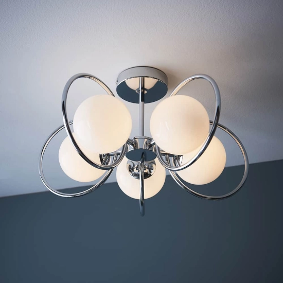 kinkiecik.pl Lampa sufitowa ORB 5LT SEMI FLUSH 93903 ENDON