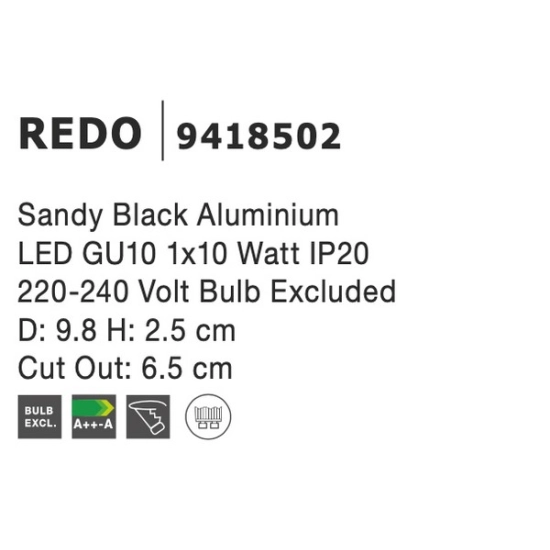 Oprawa podtynkowa BENIDORM LE61403 Luces Exclusivas - zdjęcie dodatkowe 3