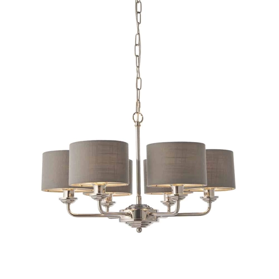 kinkiecik.pl Lampa wisząca HIGHCLERE 6LT PENDANT 94381 ENDON