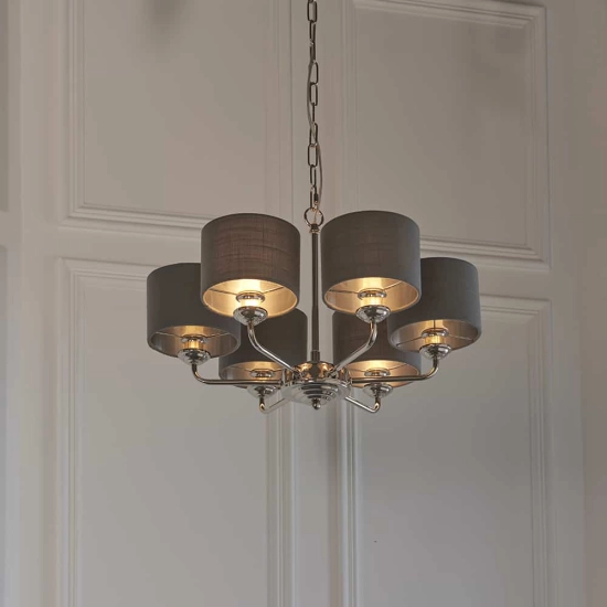 kinkiecik.pl Lampa wisząca HIGHCLERE 6LT PENDANT 94381 ENDON