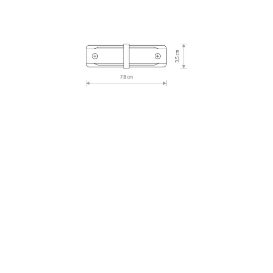 Złącze PROFILE STRAIGHT CONNECTOR WHITE 9454 Nowodvorski - zdjęcie dodatkowe 1