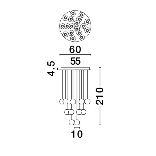 Lampa wisząca CHEPEN LE44427 Luces Exclusivas - zdjęcie dodatkowe 4
