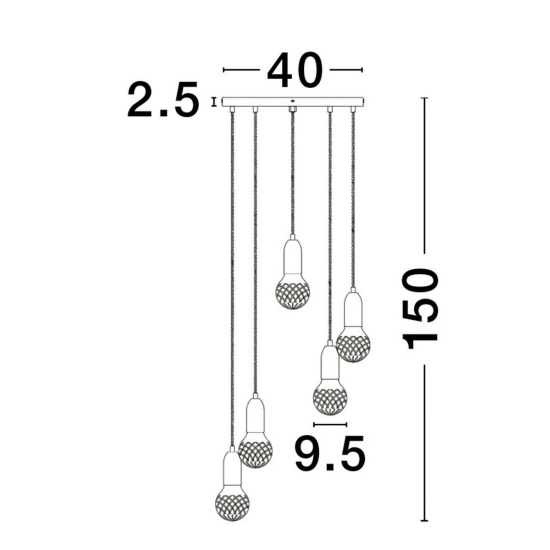 Lampa wisząca BANI LE42711 Luces Exclusivas - zdjęcie dodatkowe 6