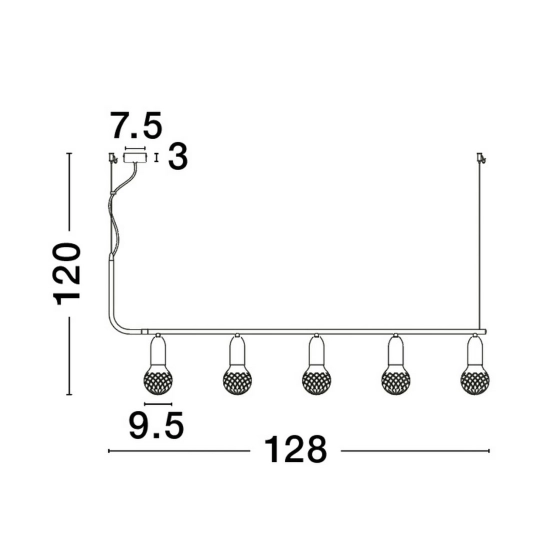 Lampa wisząca BANI LE42712 Luces Exclusivas - zdjęcie dodatkowe 6