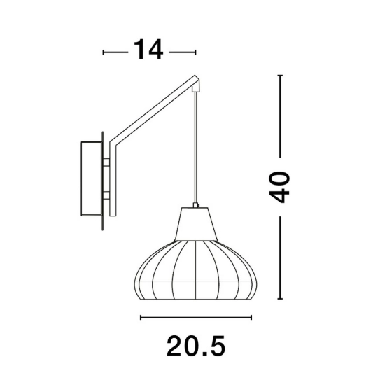 Kinkiet TACNA LE44360 Luces Exclusivas - zdjęcie dodatkowe 2