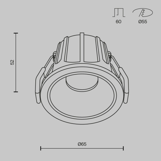 Downlight Alfa LED DL043-01-10W4K-D-RD-WB Maytoni - zdjęcie dodatkowe 3