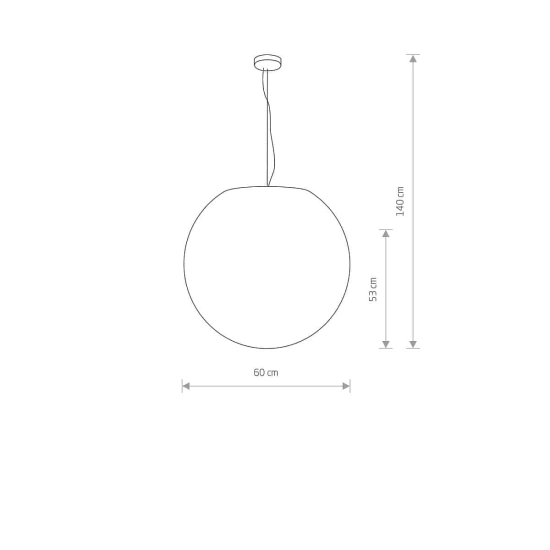 Lampa wisząca śr.60cm CUMULUS 9607 Nowodvorski - zdjęcie dodatkowe 3