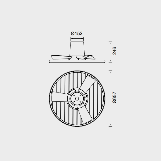 Wentylator sufitowy LED Mantra Soho 8720MA - zdjęcie dodatkowe 2