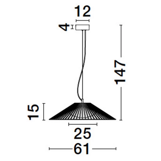 Lampa wisząca PENA LE44248 Luces Exclusivas - zdjęcie dodatkowe 3