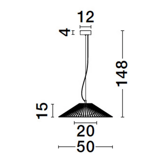 Lampa wisząca PENA LE44249 Luces Exclusivas - zdjęcie dodatkowe 2