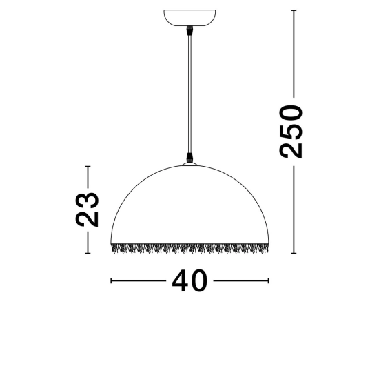 Lampa wisząca MIZQUE LE44748 Luces Exclusivas - zdjęcie dodatkowe 2