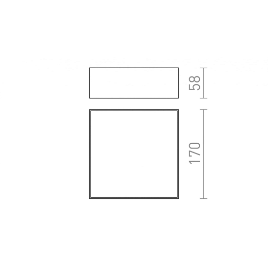 kinkiecik.pl LARISA SQ 17 sufitowa czarna 230V LED 15W 3000K R12849 Rendl light studio