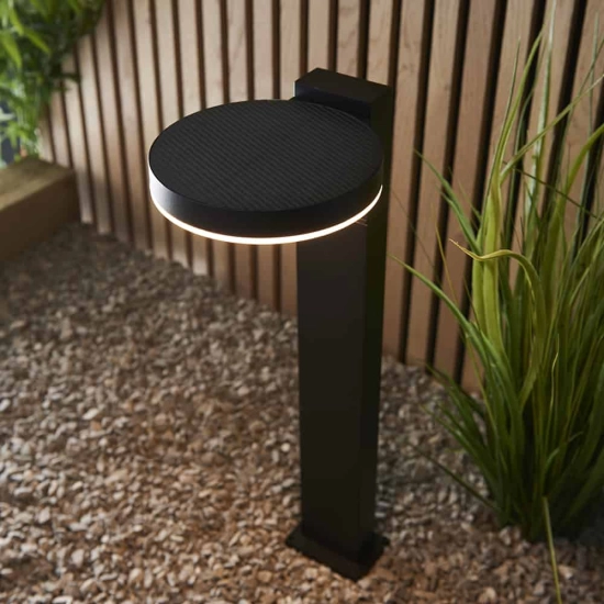Kinkiecik.pl Lampa solarna stojąca EBRO POST PHOTOCELL & PIR 96934 ENDON