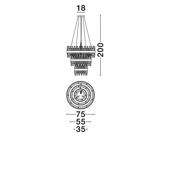Lampa wisząca CHOLULA LE44723 Luces Exclusivas - zdjęcie dodatkowe 2