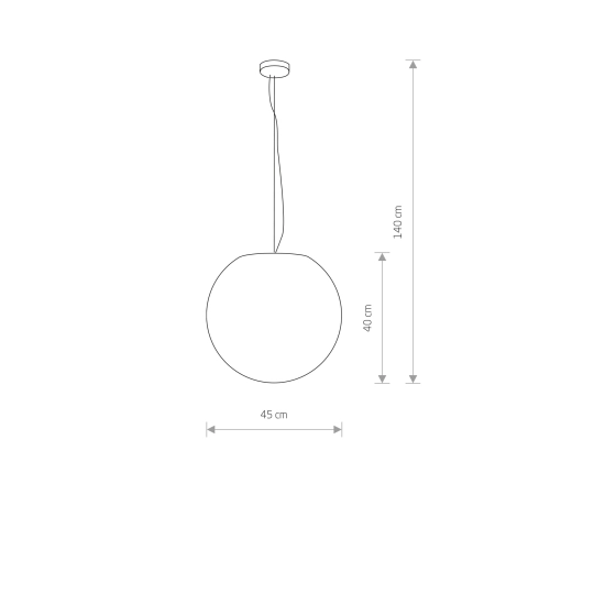 Lampa wisząca śr.45cm CUMULUS 9715 Nowodvorski - zdjęcie dodatkowe 4