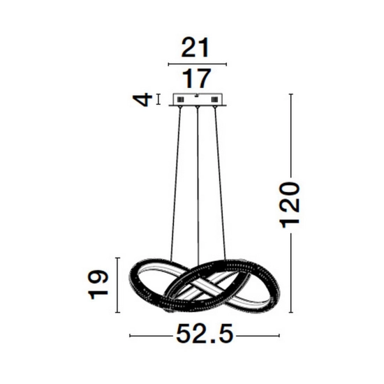 Lampa wisząca AMECA 52 5cm LE42816 Luces Exclusivas - zdjęcie dodatkowe 2