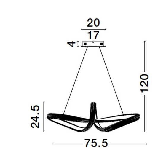 Lampa wisząca AMECA 75 5cm LE42817 Luces Exclusivas - zdjęcie dodatkowe 5