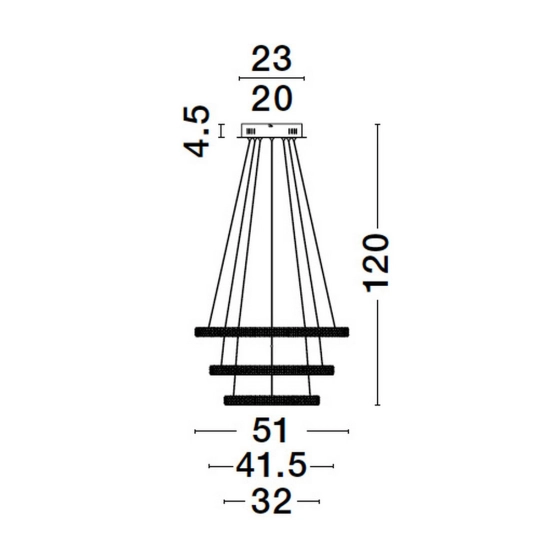 Lampa wisząca TEPIC LE42822 Luces Exclusivas - zdjęcie dodatkowe 5