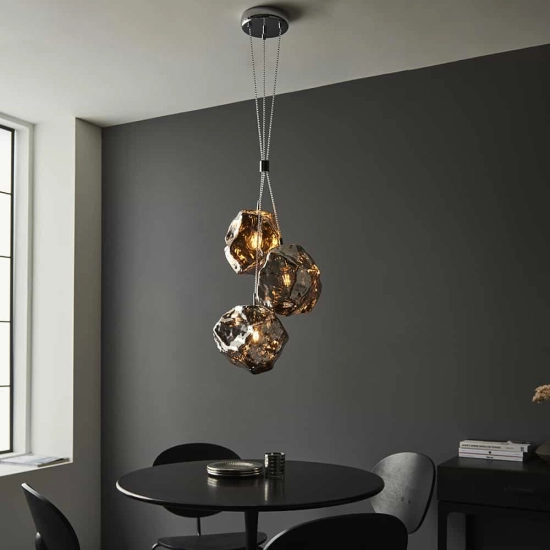 kinkiecik.pl Lampa wisząca ROCK 3LT PENDANT 97657 ENDON
