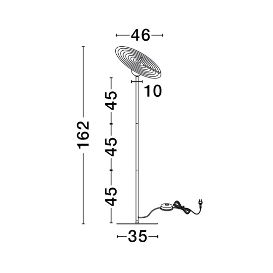 Lampa podłogowa FUNES LE44294 LUCES EXCLUSIVAS - zdjęcie dodatkowe 3