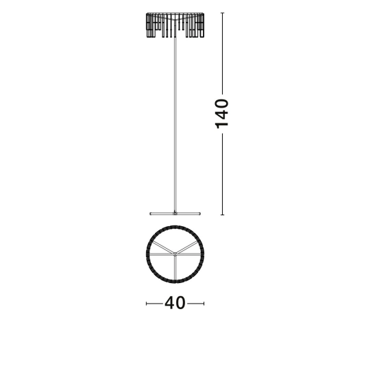 Lampa podłogowa HUARAZ LE44717 Luces Exclusivas - zdjęcie dodatkowe 5