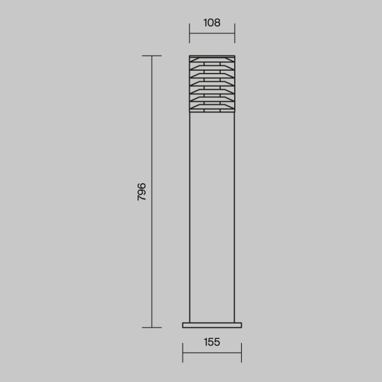 Lampa stojąca Bronx O576FL-01GR1 Maytoni - zdjęcie dodatkowe 8