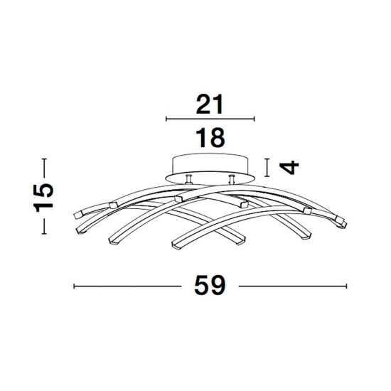 Plafon CATIA LE41600 Luces Exclusivas - zdjęcie dodatkowe 2