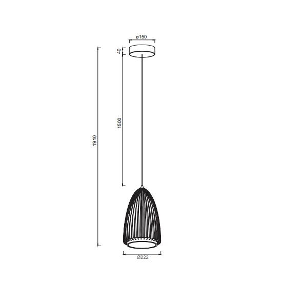 Lampa wisząca Mantra Smart 9017MA - zdjęcie dodatkowe 1