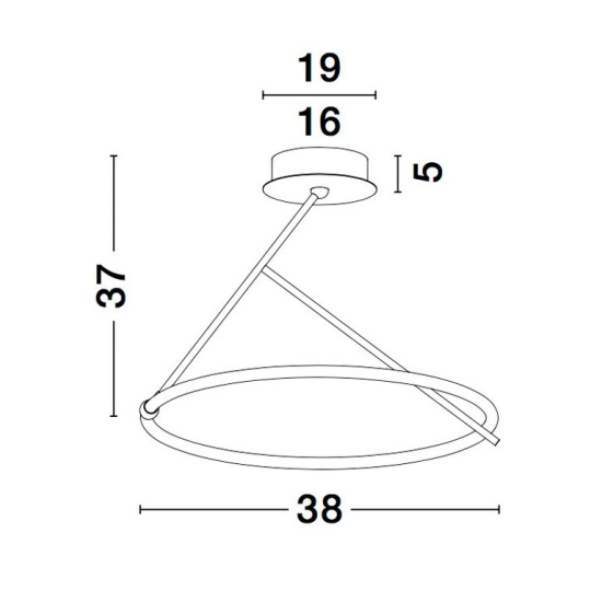 Lampa wisząca CINCO LE41605 Luces Exclusivas - zdjęcie dodatkowe 2