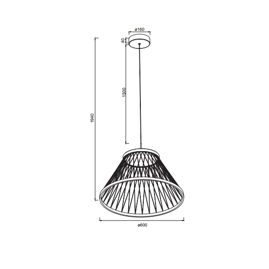 Lampa wisząca Mantra Spider 8949MA - zdjęcie produktu
