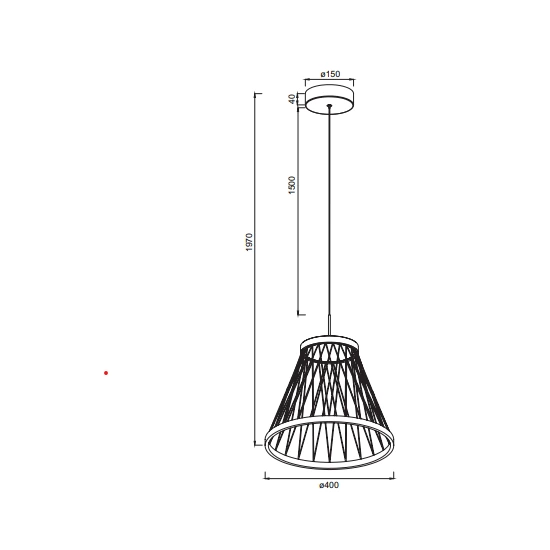 Lampa wisząca Mantra Spider 8980MA - zdjęcie dodatkowe 1