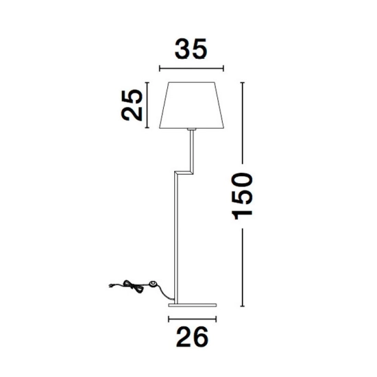 Lampa podłogowa BIRUACA LE42264 Luces Exclusivas - zdjęcie dodatkowe 2