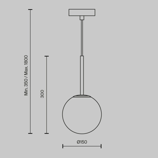 Lampa wisząca Basic form MOD321PL-01G1 Maytoni - zdjęcie dodatkowe 7