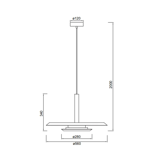 Lampa wisząca Mantra Tina 9000MA - zdjęcie dodatkowe 1