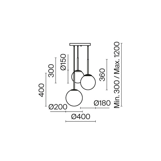 Lampa wisząca Basic form MOD321PL-03B Maytoni - zdjęcie dodatkowe 5
