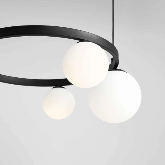 LAMPA WISZĄCA GARDA 4 RING CZARNY 1099L1_R ALDEX - zdjęcie dodatkowe 4