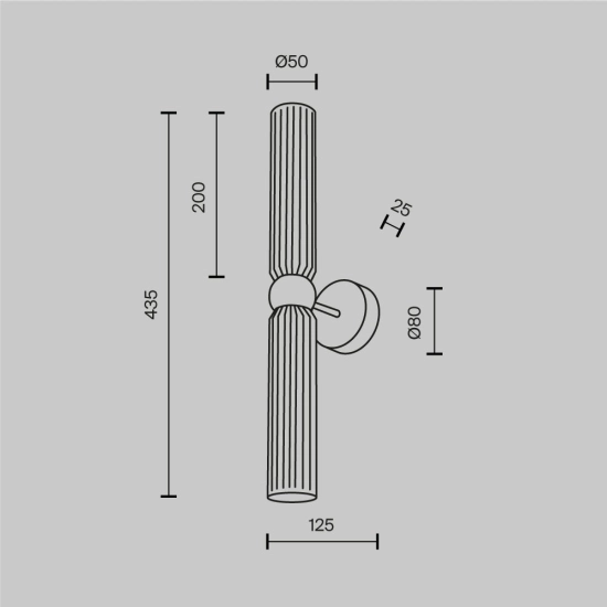 Lampa ścienna (kinkiet) Antic MOD302WL-02GR1 Maytoni - zdjęcie dodatkowe 3