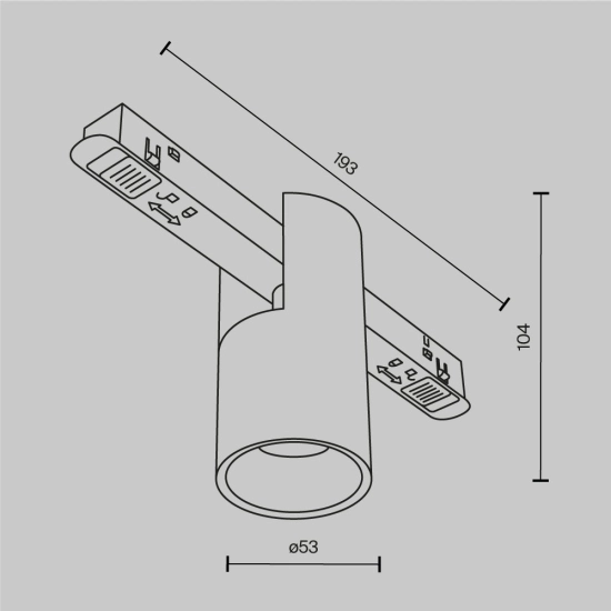 Lampa szynowa Alfa Exility 2700-6000K 7W 50° Dim Smart TR122-4-7W-DS-B Maytoni - zdjęcie dodatkowe 6