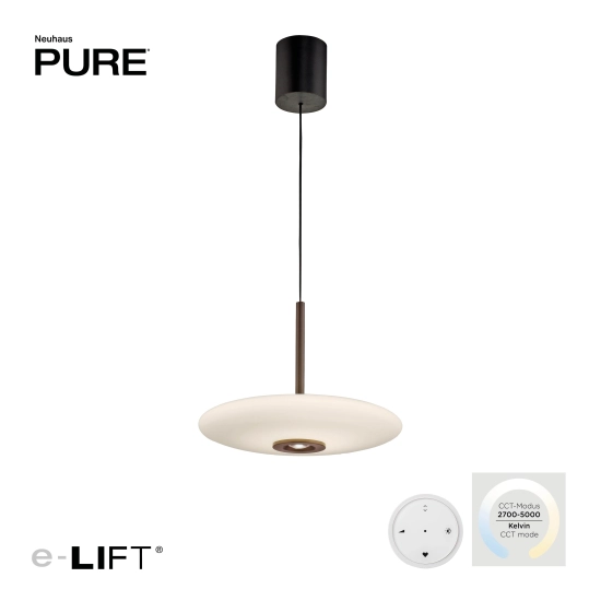 Lampa wisząca Pure E-vitrum Ciemnobrązowy 2084-34 Paul Neuhaus - zdjęcie dodatkowe 5
